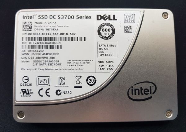 Intel SSD  800GB DC S3700 series SSDSC2BA800G301