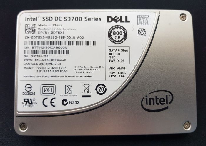 Intel SSD  800GB DC S3700 series SSDSC2BA800G301